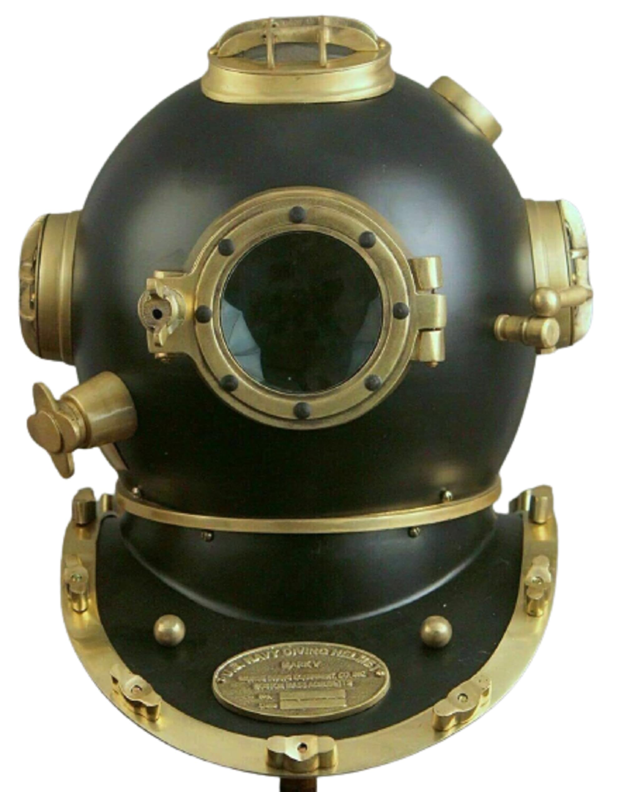 Casco de buceo náutico marino de EE. UU. V Mark Divers casco antiguo vintage de buceo casco de mar profundo, latón hierro, tamaño completo, casco de buceo, regalo