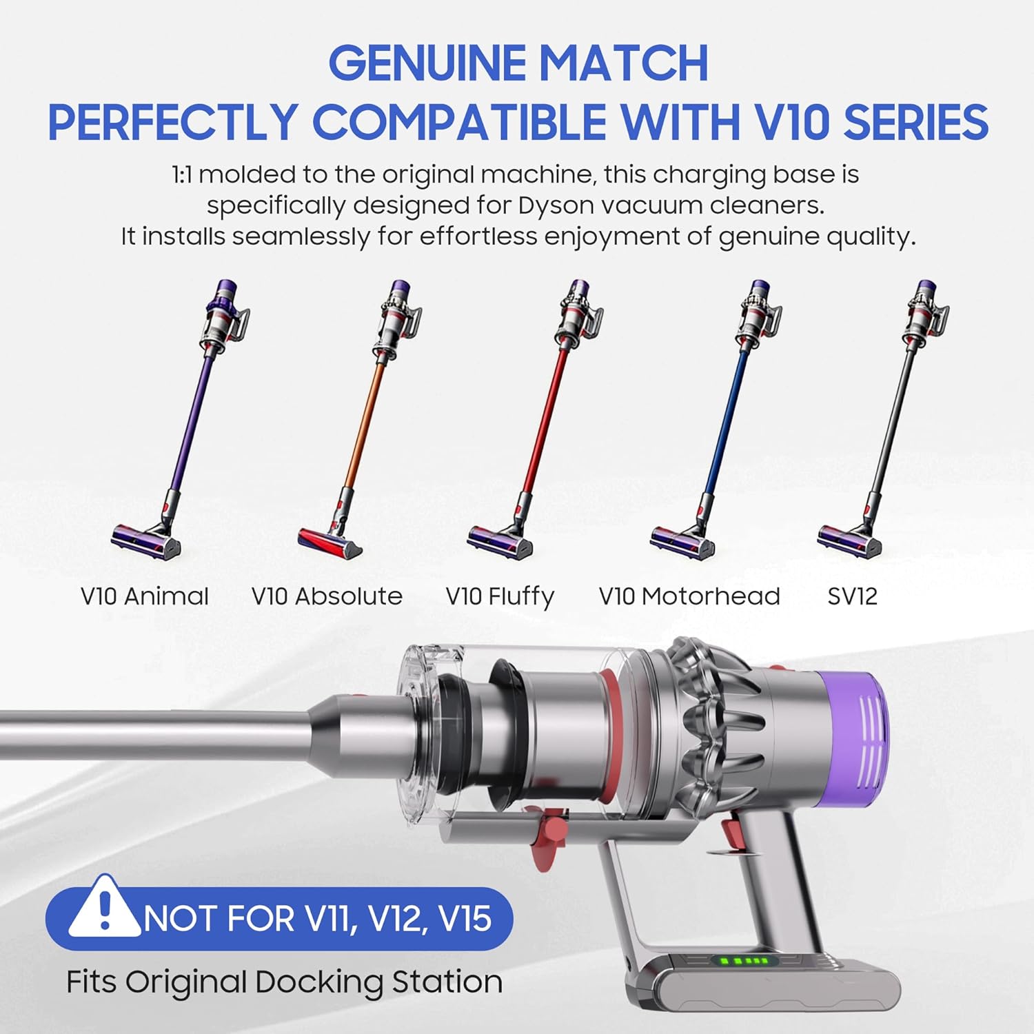 7000mAh Upgraded V10 Battery Replacement for Dyson V10 & SV12 – High Capacity 25.2V for Animal, Absolute, Motorhead, Fluffy & Cyclone – Includes 1 Free HEPA Filter