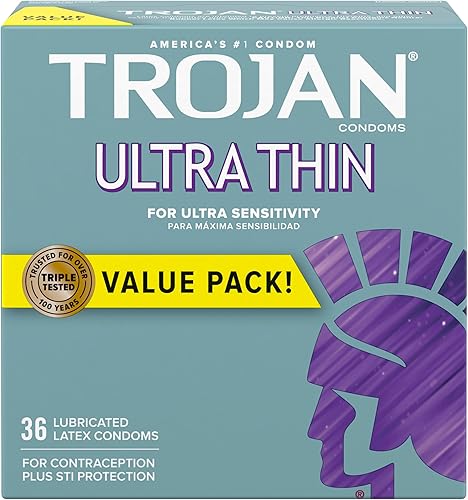 TROJAN - Condón sensitivo ultradelgado 36 unidades 1 paquete