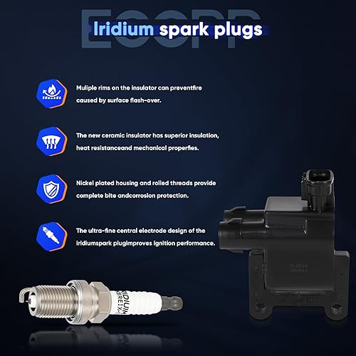 Vista 1030 de ECCPP Bobinas de encendido portátiles de repuesto para automóvil compatibles con Infiniti I30/para Nissan Maxima 3.0L V6 2000-2001 Reemplazo