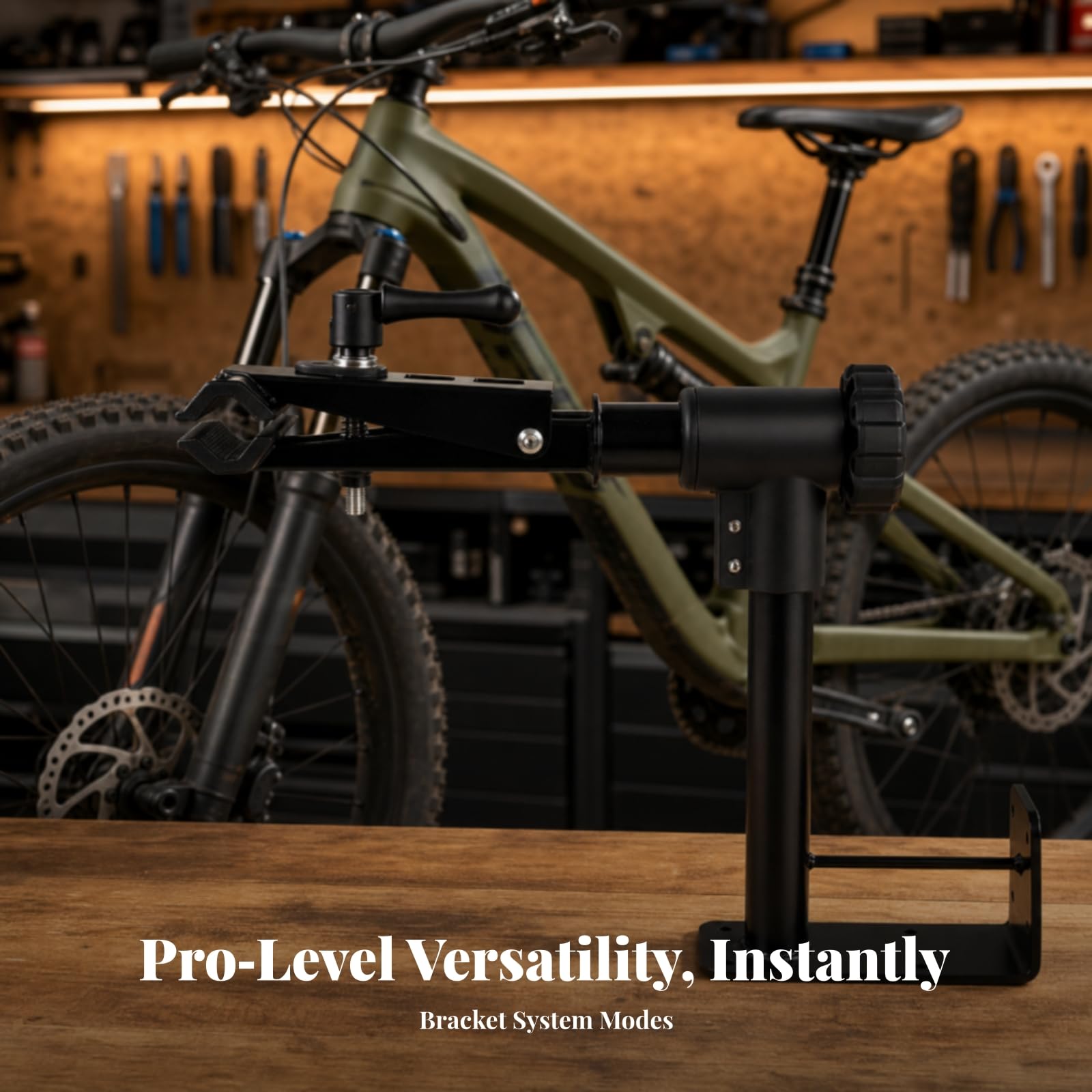 Wandmontiert Fahrrad Wandhalterung Wandhalter-Fahrradhalterung mit Klemme, stabil, Fahrradhalter, für Werkstatt, Garage