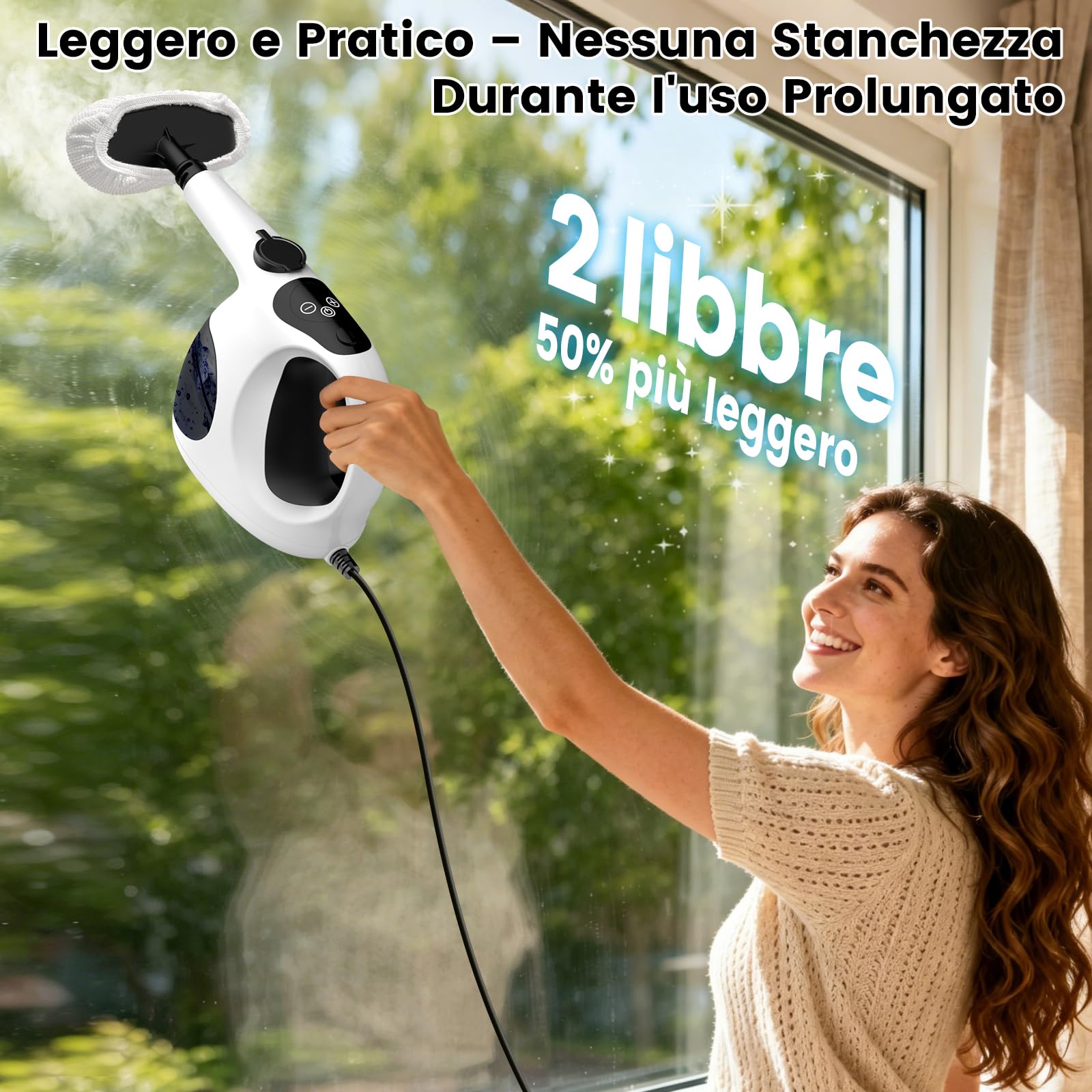 Granarbol 1200 W Pulitore a Vapore,400 ml Pulitore a Vapore Portatile