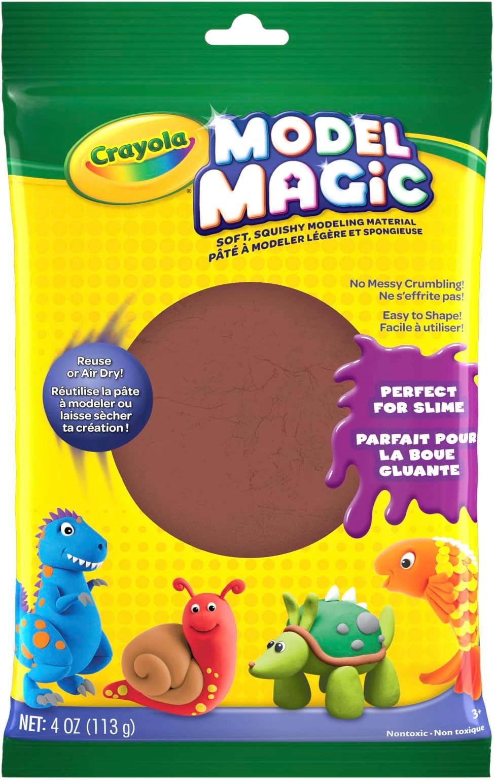 Amazon.com: Crayola Model Magic in Green, Modeling Clay Alternative ...