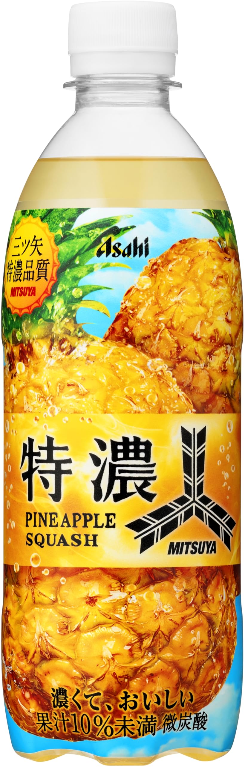 Amazon.co.jp: 三ツ矢 特濃パインスカッシュ 500ml×24本 [サイダー