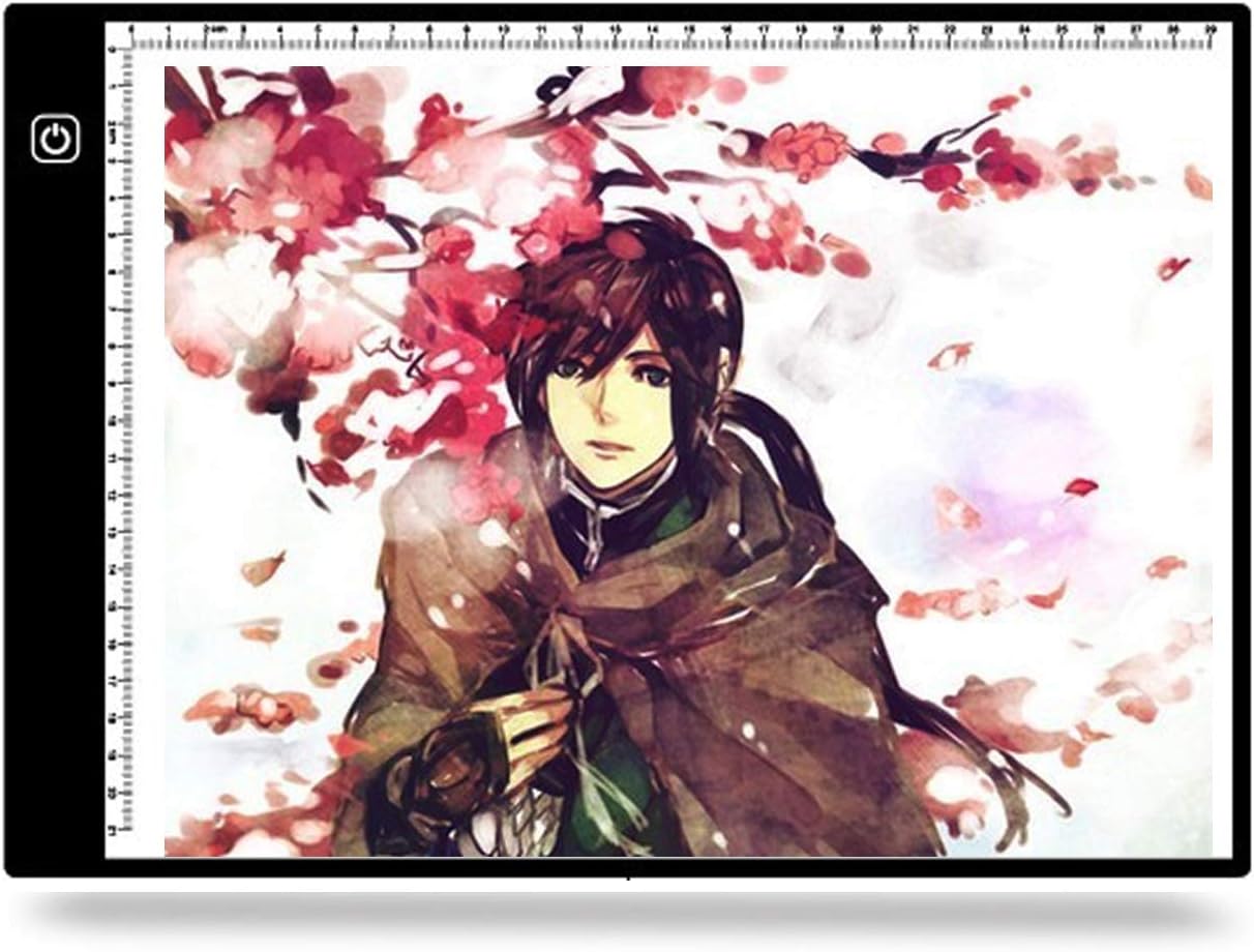 Tracing Light Box, Fxuan A4 Ultra Thin USB Powered Portable Dimmable Brightness LED Artcraft Light Pad Tracer for Tattoo, Artists, Drawing, Painting, Animation, Stencilling Design, Trace Table