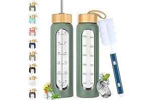 32oz Glass Water Bottles with Straw: Your Easy Way to Stay Hydrated