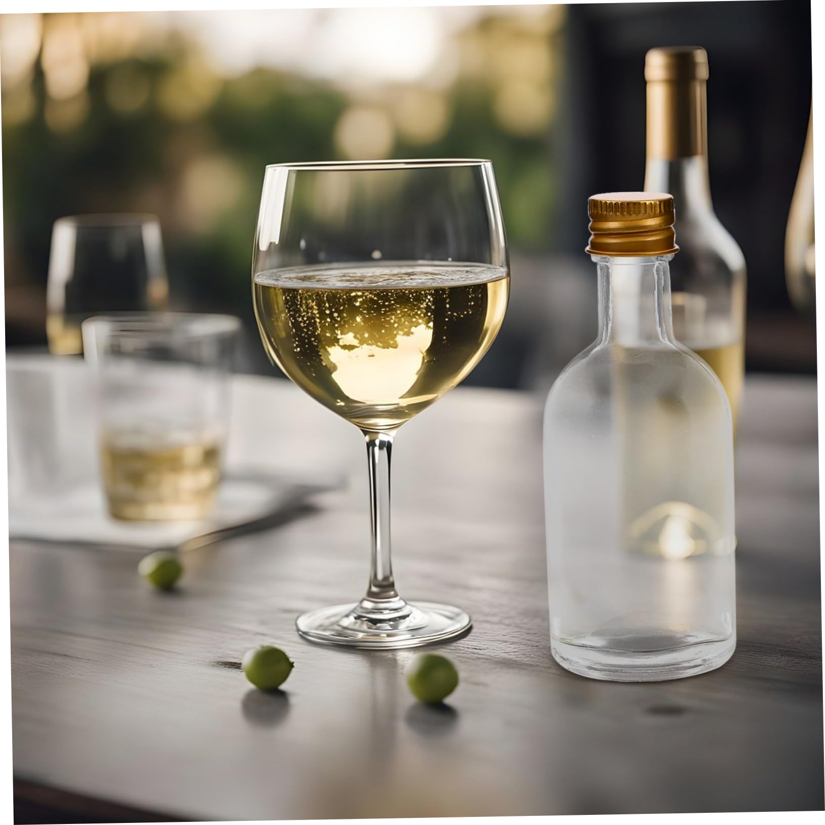 Levemolo 10 Kleiner Flaschen aus Glas mit Deckel 50ml Tragbar und Benutzerfreundlich Transparente Kleine Fläschchen zum Aufbewahren Verschiedener Flüssigkeiten