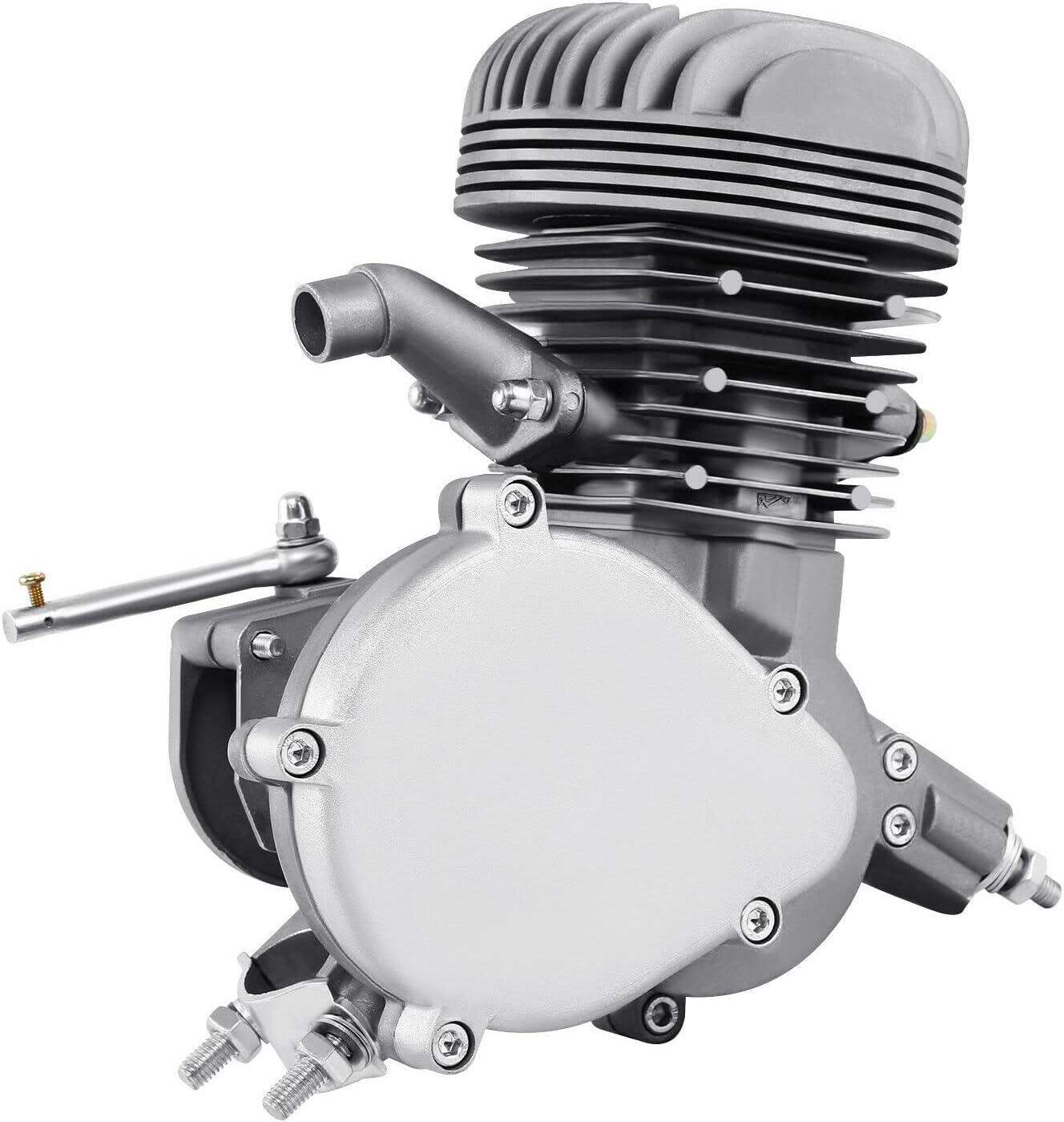 Samger 100cc 2-Stroke Engine Only For Motorized Mountain Bicycle 26" 28 Road Bike Silver