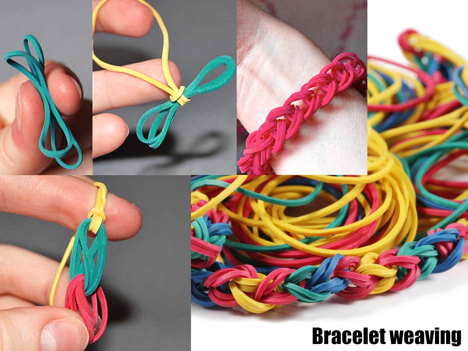 100g Gummiringe Haushaltsgummis Gummibänder Gummiband rot 120mm1,2x5mm breit