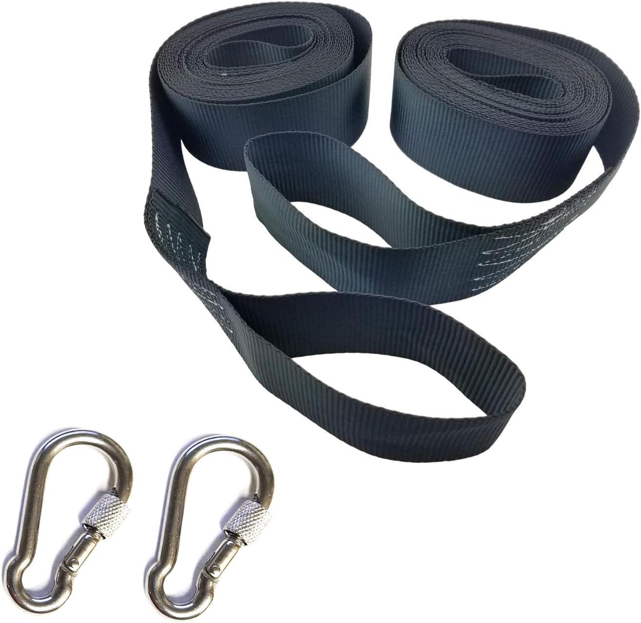 15ft Tree Swing Hanging Kit Straps (Set of 2) Hold 5000 LBS Extra Long | 15ft | Rope Hammock & Tire Swing Tree Swing Fast & Easy Way to Hang Any Swing – Outdoor Swing Hangers (15ft)