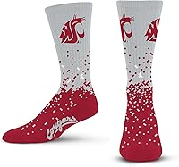 Vista 4 de For Bare Feet Calcetines de la NCAA para niños y niñas, unisex, Spray Zone Crew, para jóvenes