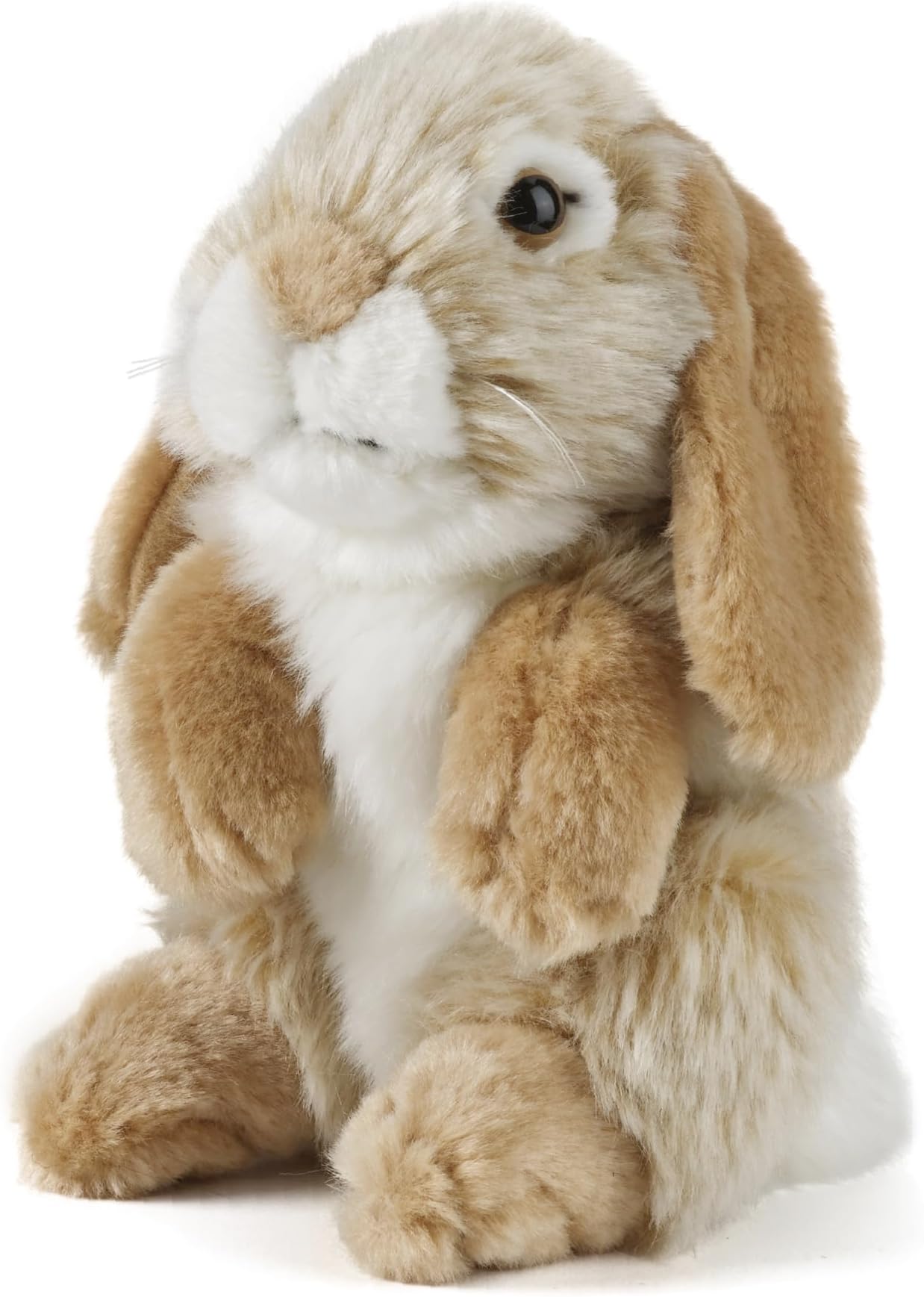Brown Sitting Lop Eared Rabbit Stuffed Animal | Fluffy Rabbit Animal | Soft Toy for Kids | 7 inches