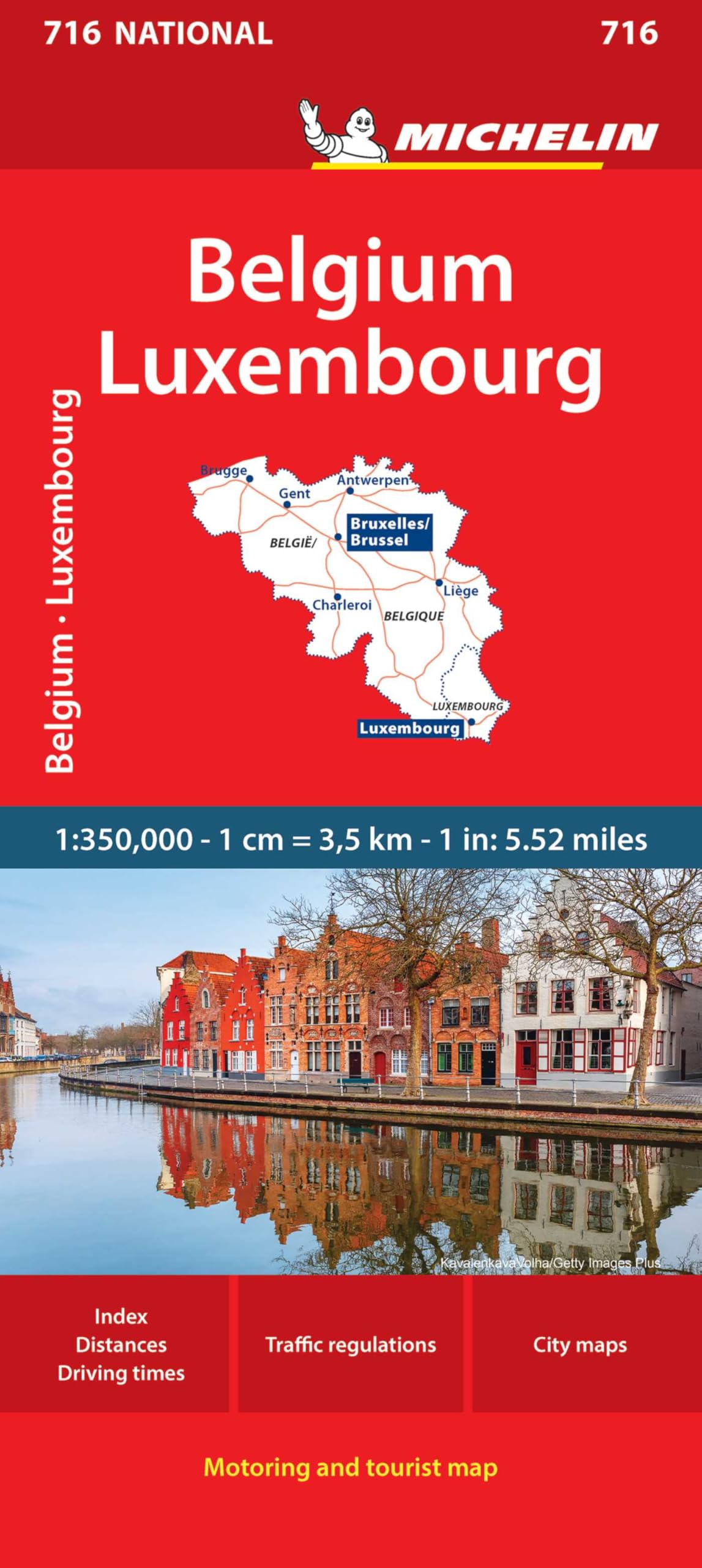 Belgium & Luxembourg - Michelin National Map 716