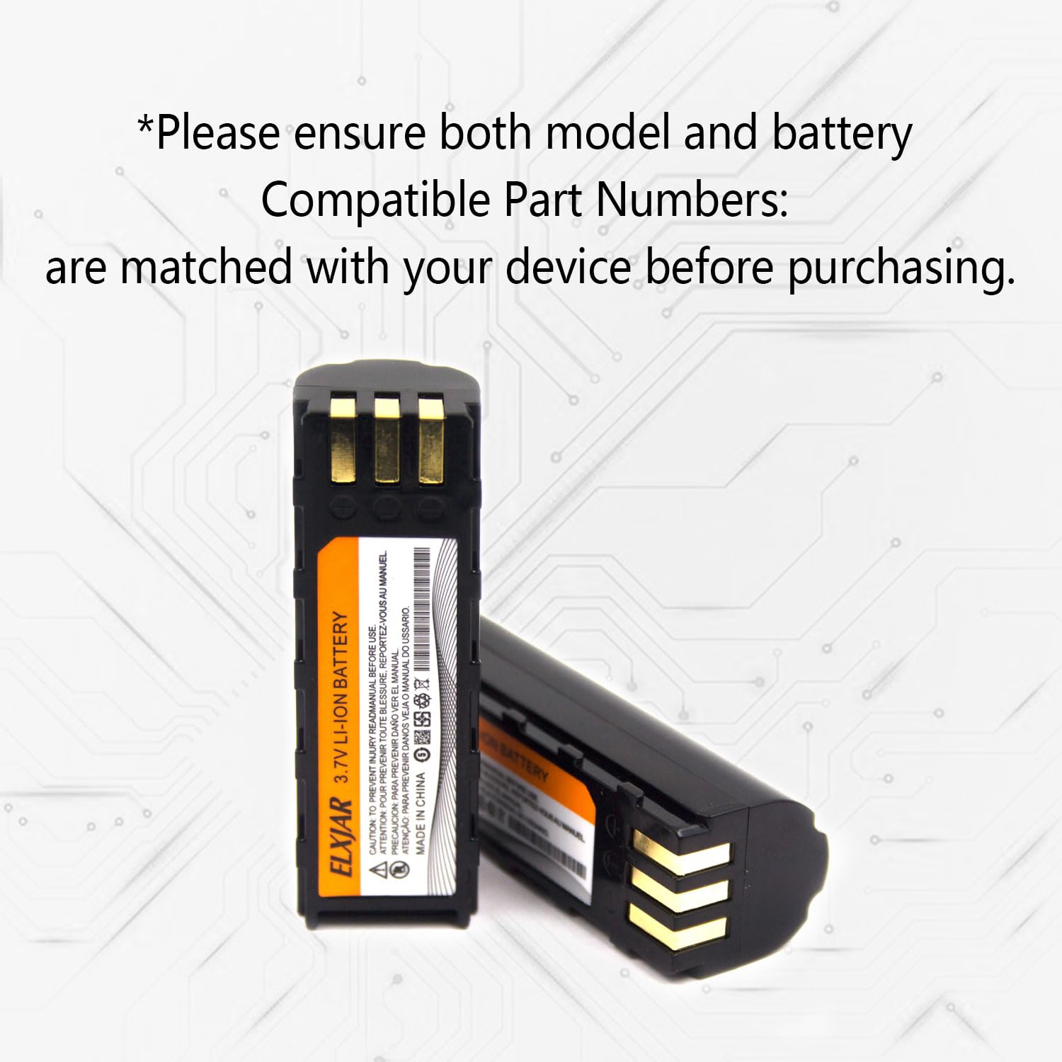 Amazon.com: (2-Pack) 3.7V 2600mAh Battery for Symbol Zebra DS3478