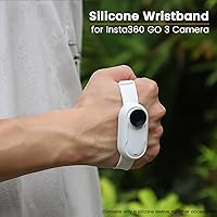 Vista 7 de JINSERTA Pulsera de silicona para Insta360 GO 3, funda protectora de silicona para Insta360 GO 3 accesorio de cámara de acción (negro)