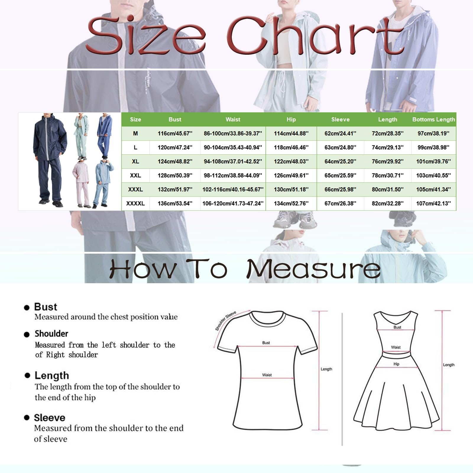 Generisch Ensemble imperméable pour vélo électrique avec veste et pantalon de cyclisme double couche - Unisexe