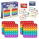 THE FIDGET GAME Science of Reading Flash Cards & Popping Mats - Master Digraphs & Syllables - Engaging Educational Kit for Dyslexia & Young Readers, Grades 1-3