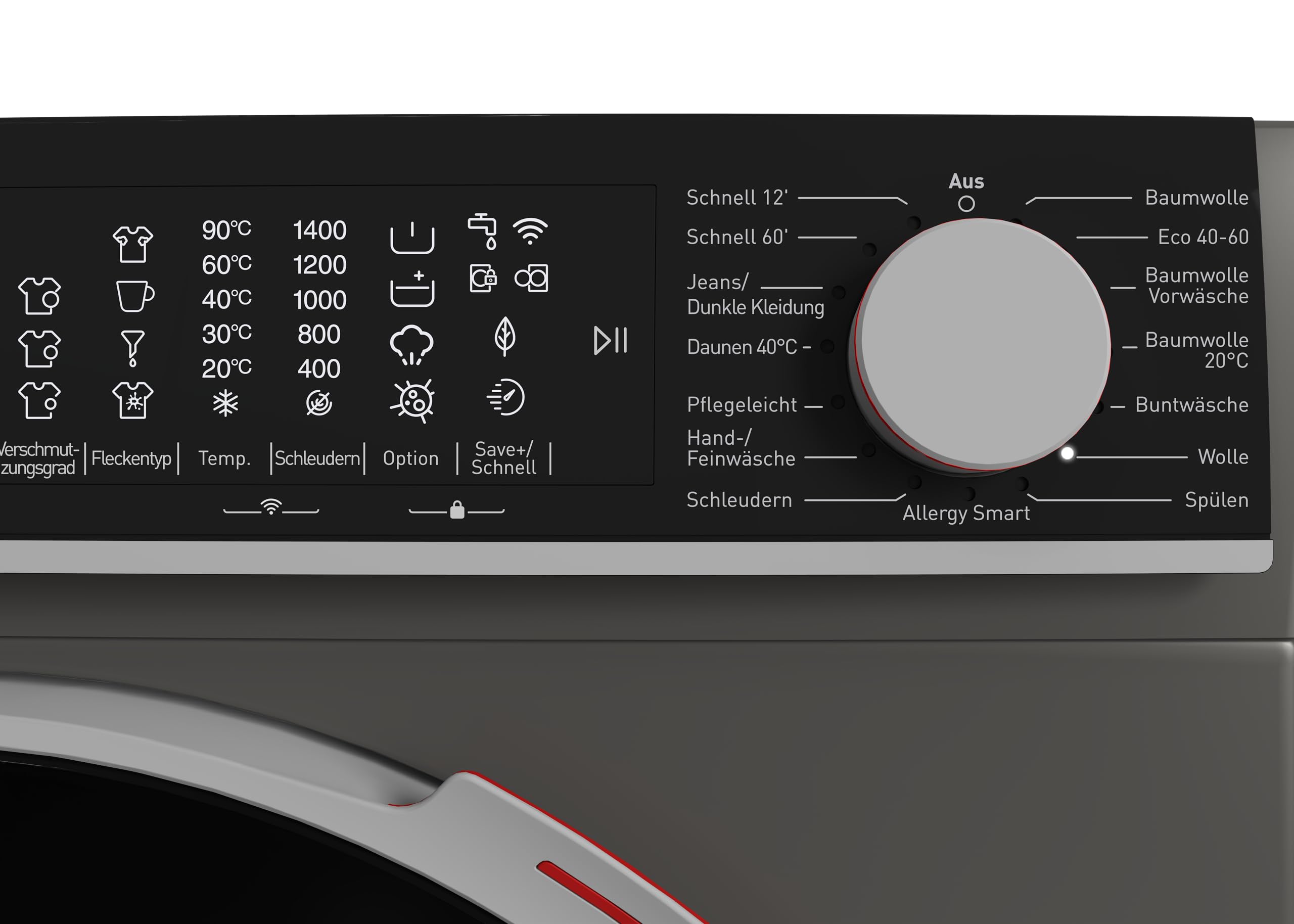 SHARP Waschmaschine ES-WNFL814CADA-DE – Frontlader 8 kg, Energieeffizienzklasse A, 1400 U/min, Advanced Inverter Motor, Super Silent, AquaStop, WiFi App-Steuerung, Dampffunktion, Espresso Gray