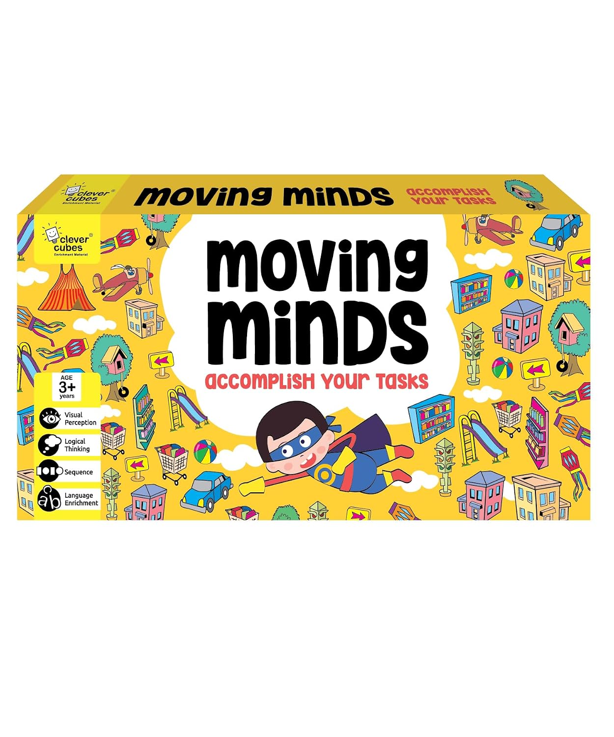 Clever Cubes Moving Minds | Learning Fun Activity Games for Kids | Best Return Gifts | Interactive Family Board Game | Mut...
