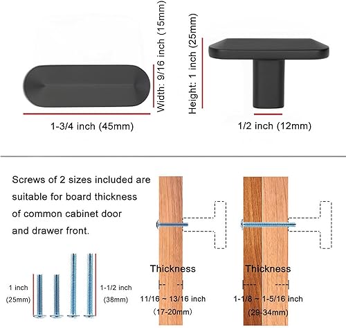 Miniatura 2 de KOOFIZO Paquete de 10 tiradores de barra biselada para armario, manija cromada para muebles, orificios centrales de 5 pulgadas5.039 in, accesorios