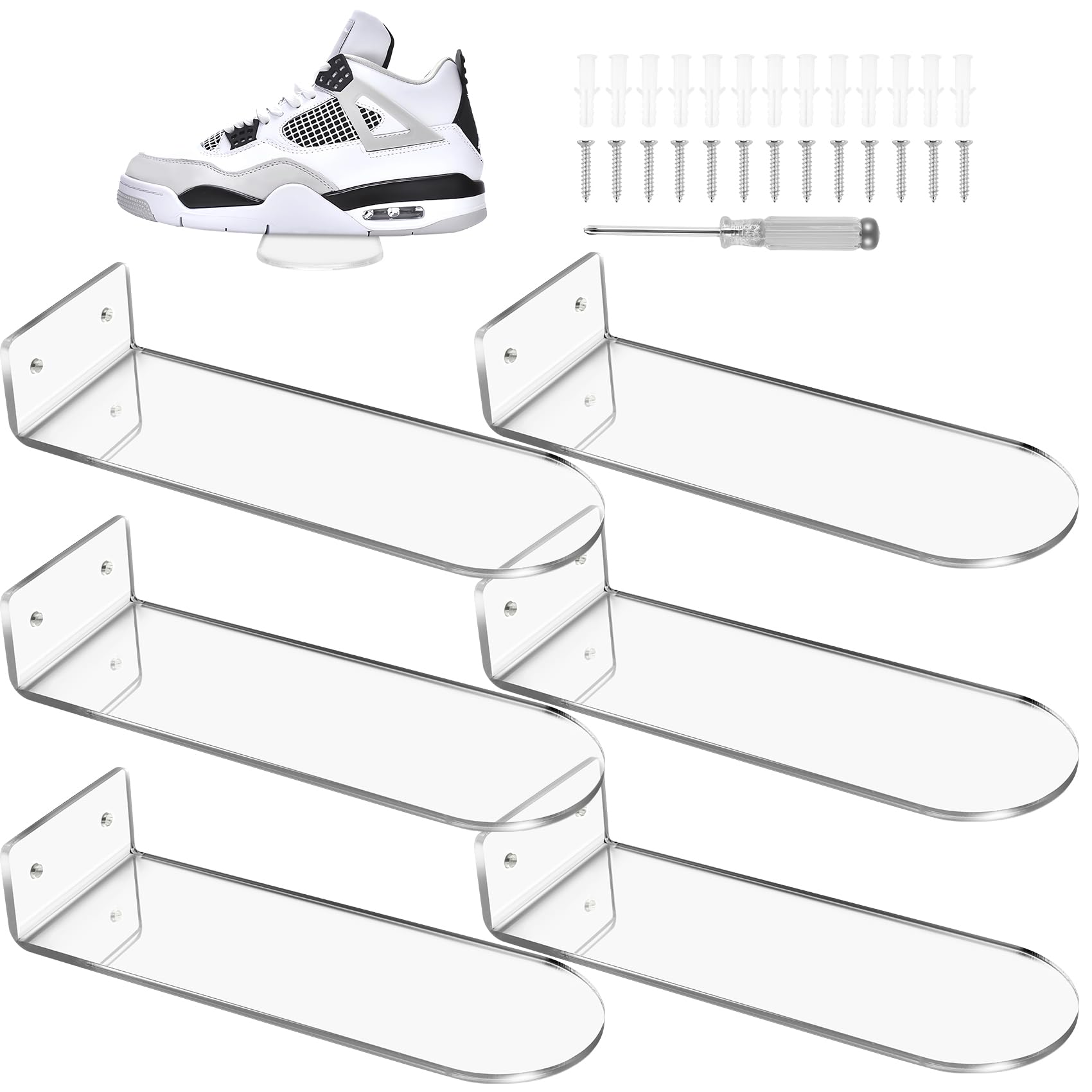 Présentoirs à chaussures flottants muraux contre le manque de place | Lot 8