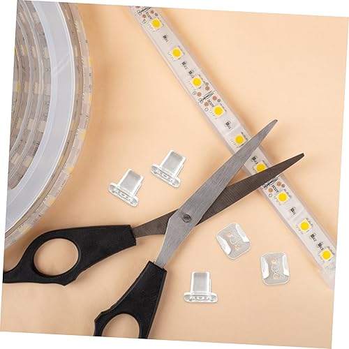 Miniatura 5 de DOITOOL 500 piezas de hebilla de fijación de neón luces de cuerda de neón LED tira de luz flexible LED soporte de cuerda LED clips de luz LED tira