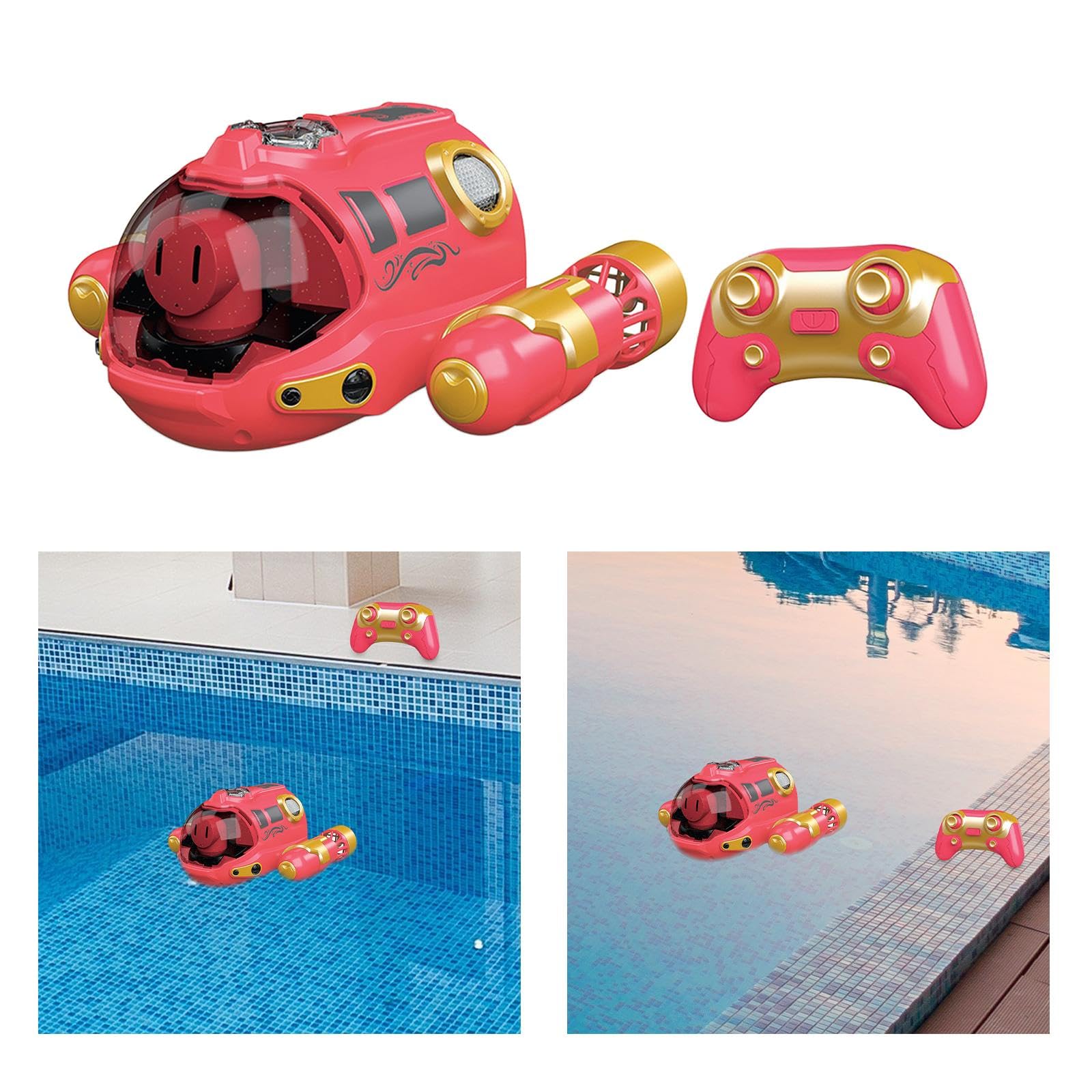 Lancha de Gas con Rociador, Mini Lancha RC con Movimiento hacia Adelante Y hacia Atrás, Ideal para Fiestas en Parques Y