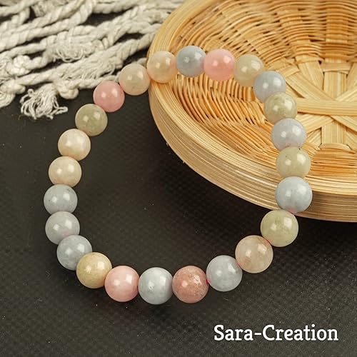 Aquamarine Stone Bead Bracelet - Adjustable Natural Gemstone Bracelets - Healing Bracelet For Girl Women Men Tiger Eye,African