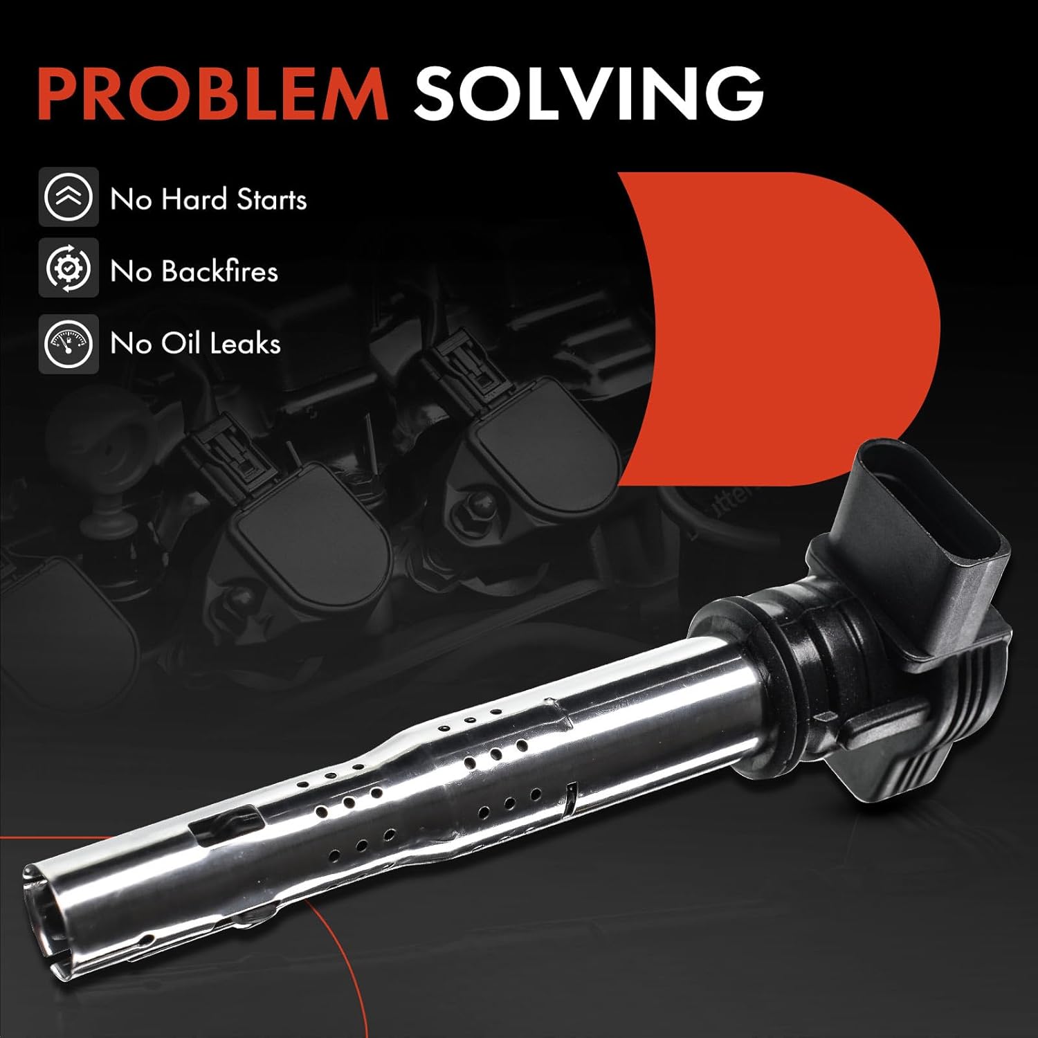 A-Premium 4PCS Ignition Coil Packs Compatible with Audi & Volkswagen Vehicles - 1.8L 2.0L 4.2L - A3 2006-2013, A4 2005-2016, A5 A6 Q3 TT Quattro allroad Beetle Golf Jetta Passat Tiguan Eos