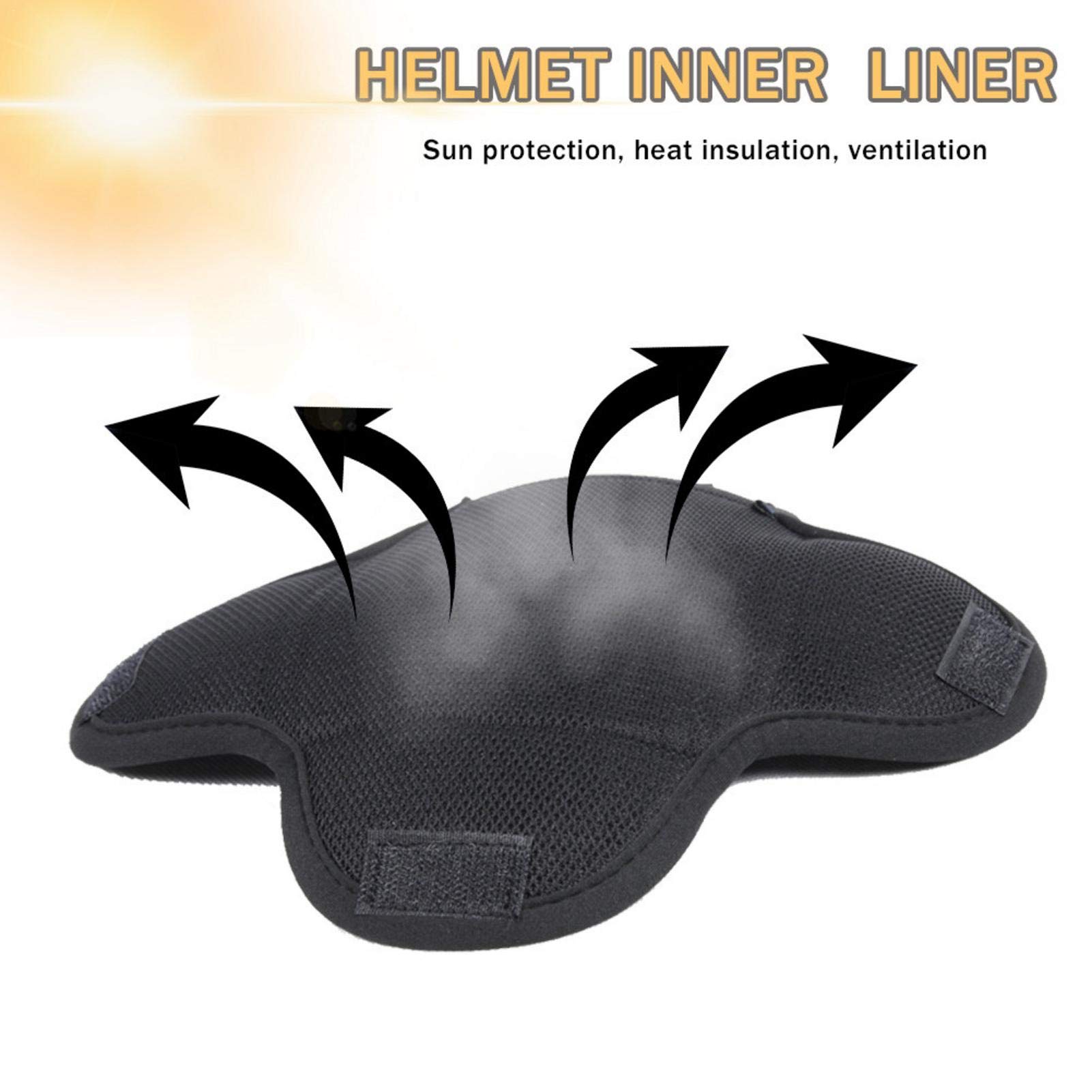 Cuscino per Casco da Motociclista, Kit di Riempimento Anti-Collisione, Rivestimento Interno ad Asciugatura Rapida e Traspirante