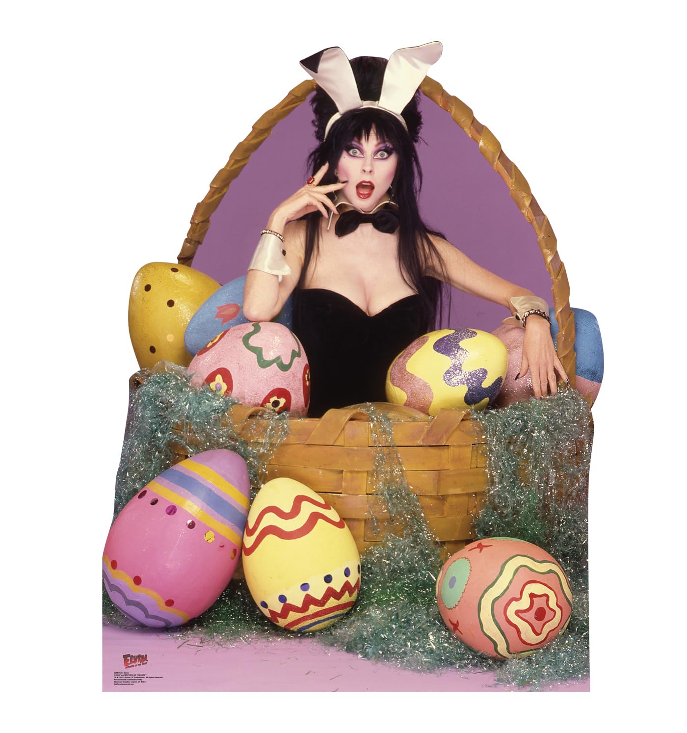 Elvira de Pâques en carton grandeur nature Cardboard People pour déco de fête