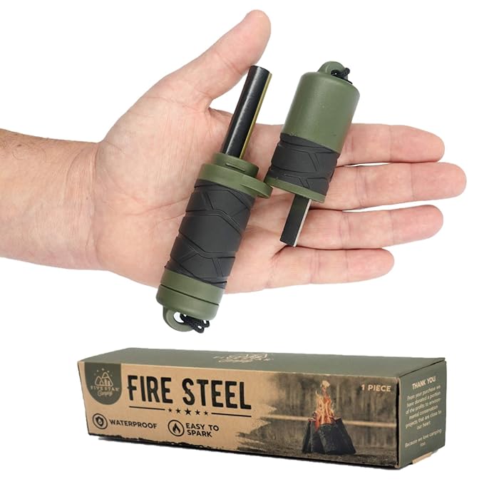 Buy Flint Fire Starter Firesteel. Add a Weatherproof ferrocerium Stick