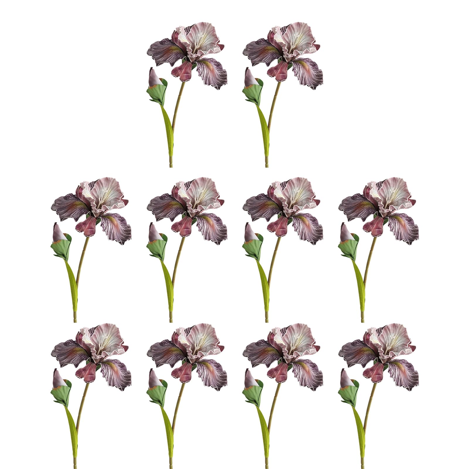 Sisyeuo 10Pcs Realistic Artificial Flower 17.7Inch for Vase Flower Arrangements Wedding Table Centerpieces Home Decoration Realistic Arrangements