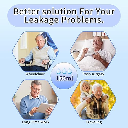 Miniatura 7 de Ropa interior lavable para incontinencia para hombre, calzones de algodón a prueba de fugas con vuelo, completa a prueba de fugas, absorción de 5.1