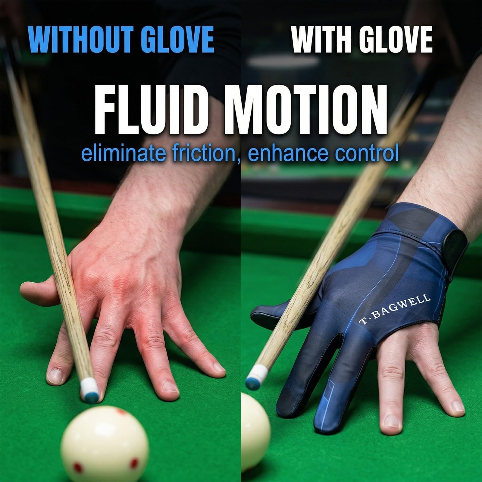TEOZBLU Guantes de Billar Guante De Billar Snooker — view 5