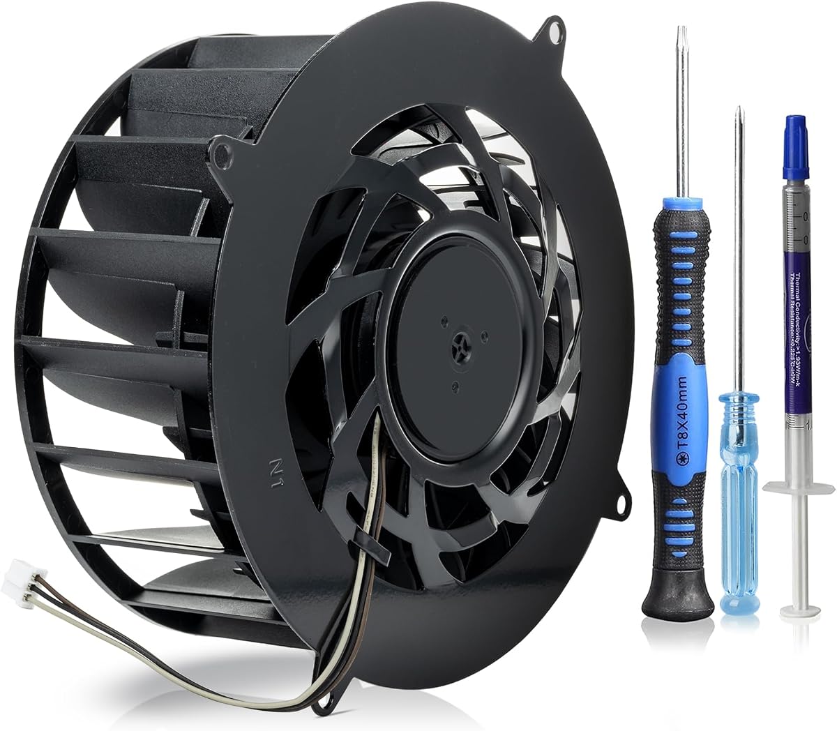 Reemplazo del ventilador de refrigeración interno de CPU para Sony PlayStation 5 PS5 Pro Series PVB120M12H-P01-AE con 19 aspas, para PS5 Pro CFI-70XX CFI-7000 CFI-7021 Series