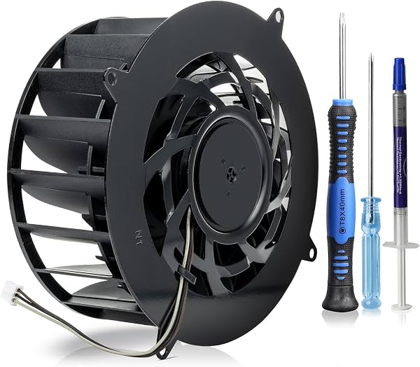 Ventilador de enfriamiento interno de CPU de repuesto para Sony PlayStation 5 PS5 Pro serie PVB120M12H-P01-AE con 19 aspas, para series PS5 Pro CFI-70XX CFI-7000 CFI-7021