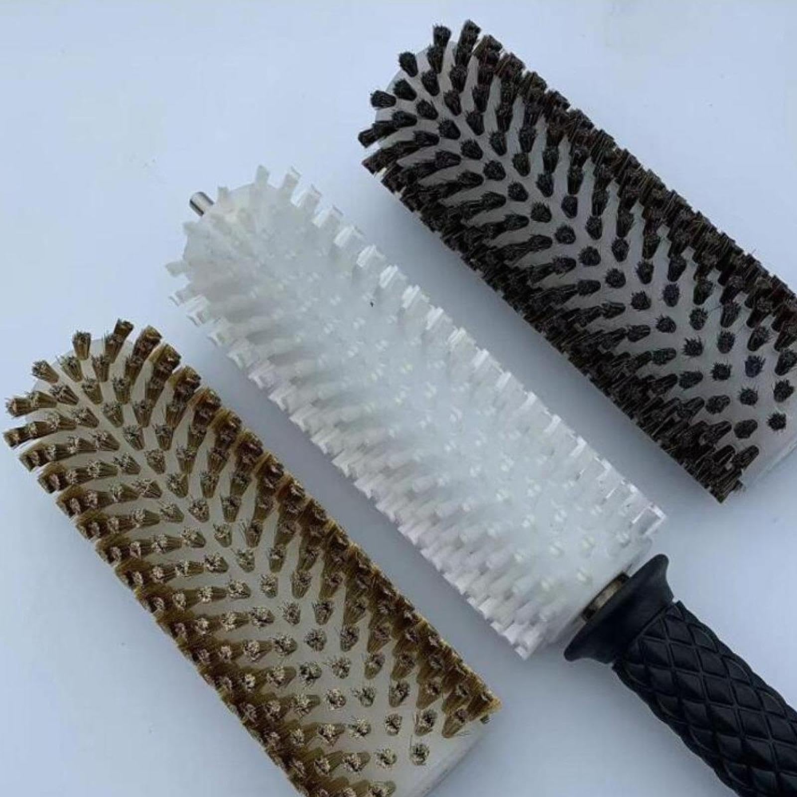 Szczotka narciarska z uchwytem na oś i osłoną, zestaw, szczotka rolkowa, snowboard, szczotka do woskowania, nylon, 20 cm