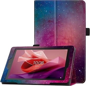 Folio Case Cover Compatible with 7-inch Tablet, Lightweight and Slim, not fit for LG S7 2019 Release Tablet Red Starry