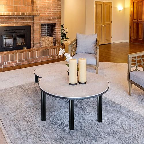 Miniatura 6 de QLLY - Patas metálicas altas ajustables para escritorio, juego de patas para muebles de mesa de oficina, juego de 4