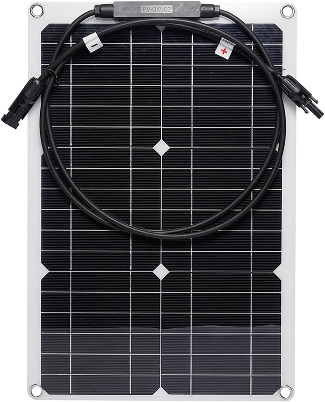 20W 18V Versatile Photo voltaic Panel Equipment Transportable Monocrystalline Photo voltaic Panel with Photo voltaic Connectors for 12V Automotive Battery RV Yacht Boat Balcony Rooftop