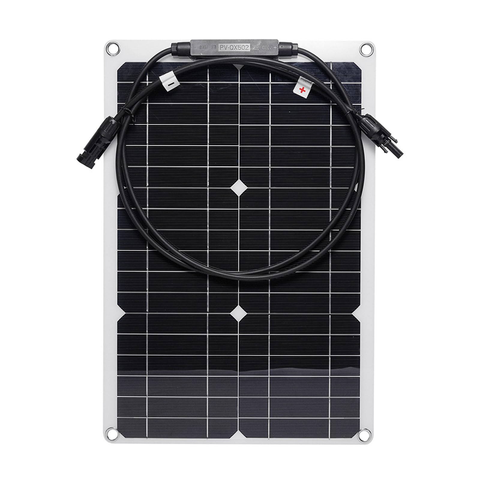 Zestaw przenośnych paneli słonecznych 20 W 18 V, elastyczna ładowarka słoneczna z krzemu monokrystalicznego ze złączem solarnym do akumulatora 12 V, jacht RV, samochód, łódź,