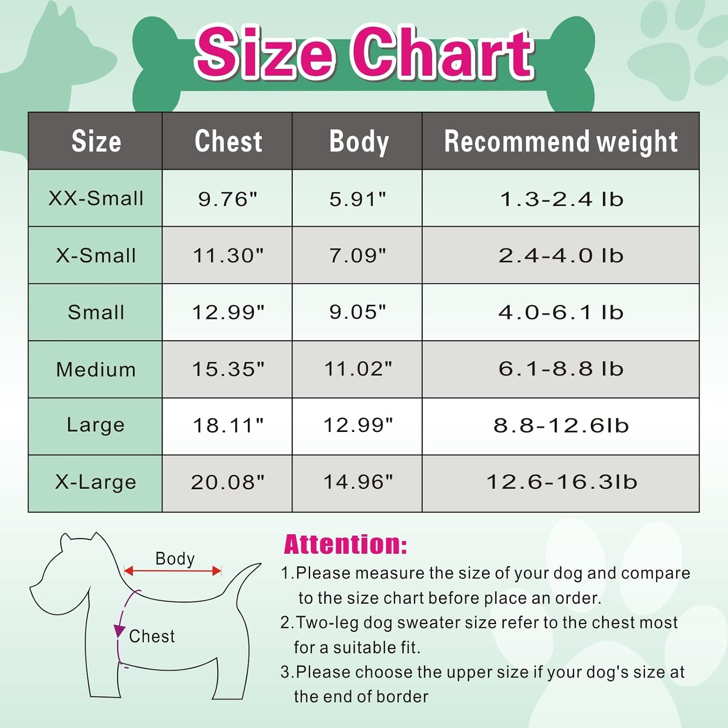 CHBORLESS Pet Dog Classic Knitwear Sweater Warm Winter Puppy Pet Coat Soft Sweater Clothing for Small Dogs (S, Grey) - Image 4