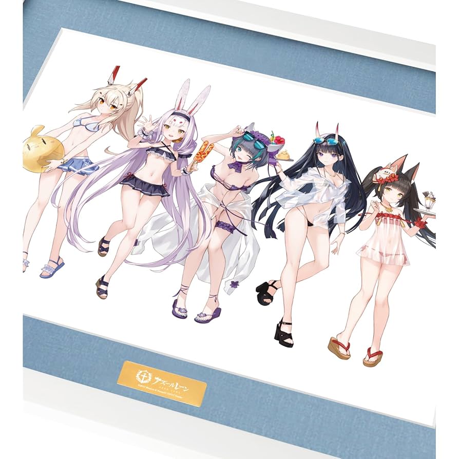 アズールレーン　描き起こしイラスト 長門 水着ver. キャラファイングラフ アズールレーン - 描き起こしイラスト 長門 水着ver. キャラ