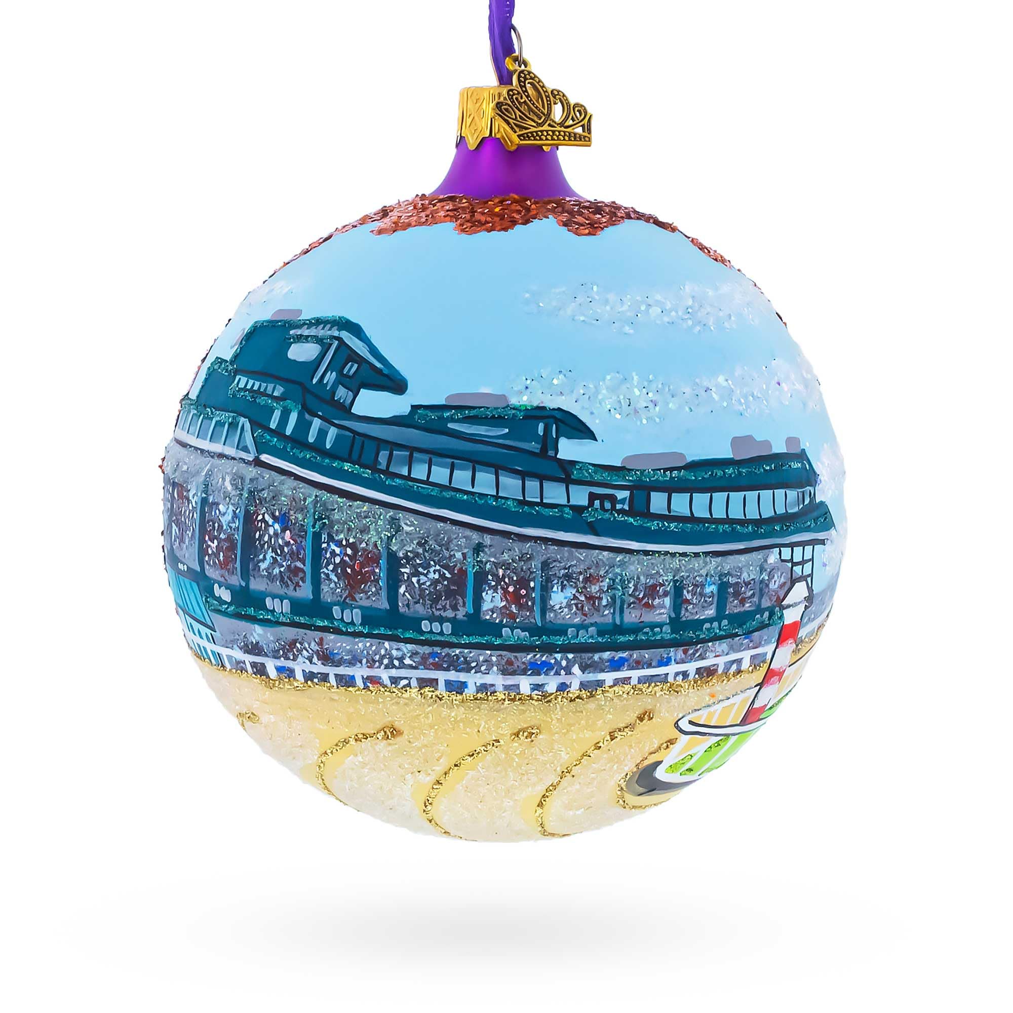 Boule en verre Kentucky USA, le cadeau idéal pour Noël