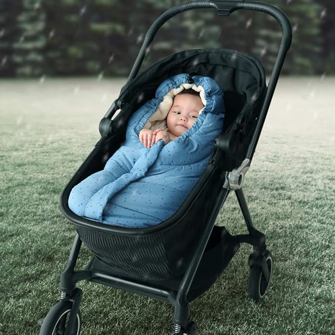 市場 ベビーカー 寒さ対策 厚手 春 保温 赤ちゃん 裏フリース ファスナー フットマフ 防風 防水 封筒式 防寒 秋冬