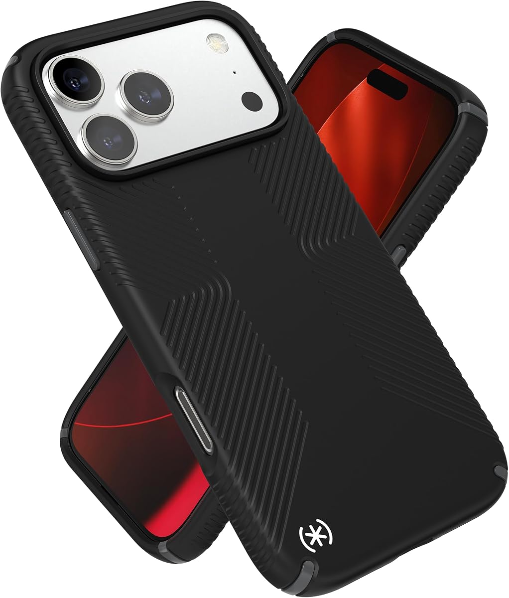 PRESIDIO2 Grip for iPhone 17 Pro Max Case, MagSafe-Compatible, Slim Protective Case, Black/Slate Grey/White