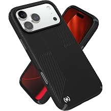 Speck PRESIDIO2 Grip Case for iPhone 17 Pro Max Compatible with MagSafe Slim Protective Case Black/Slate Gray/White