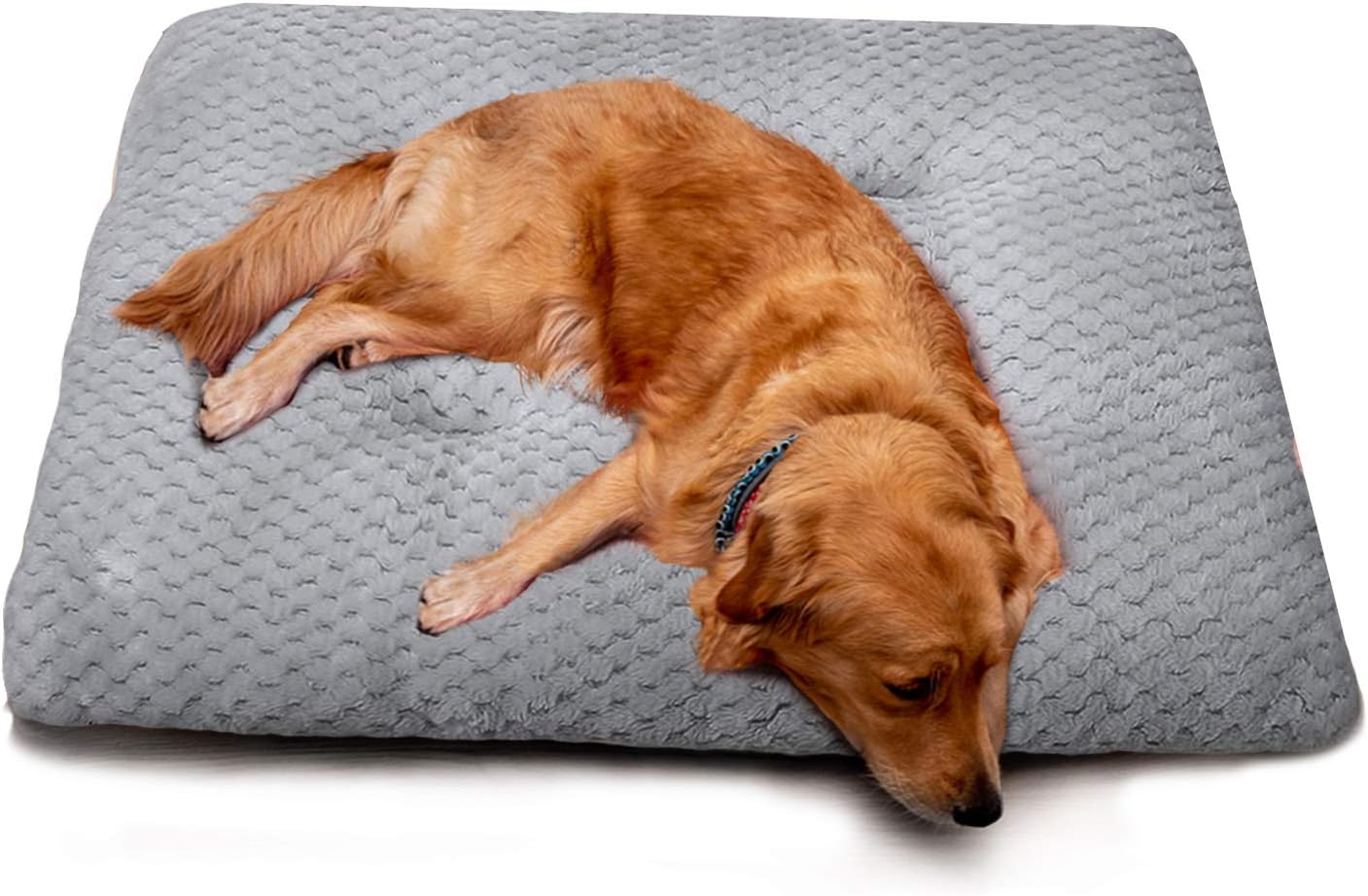 MUMUPET Plush Pet Dog Bed Pad | Machine Wash & Drying | Traditional Sofa-Style Mattress for Orthopedic Joint Relief | Dog Mat for Large Dogs