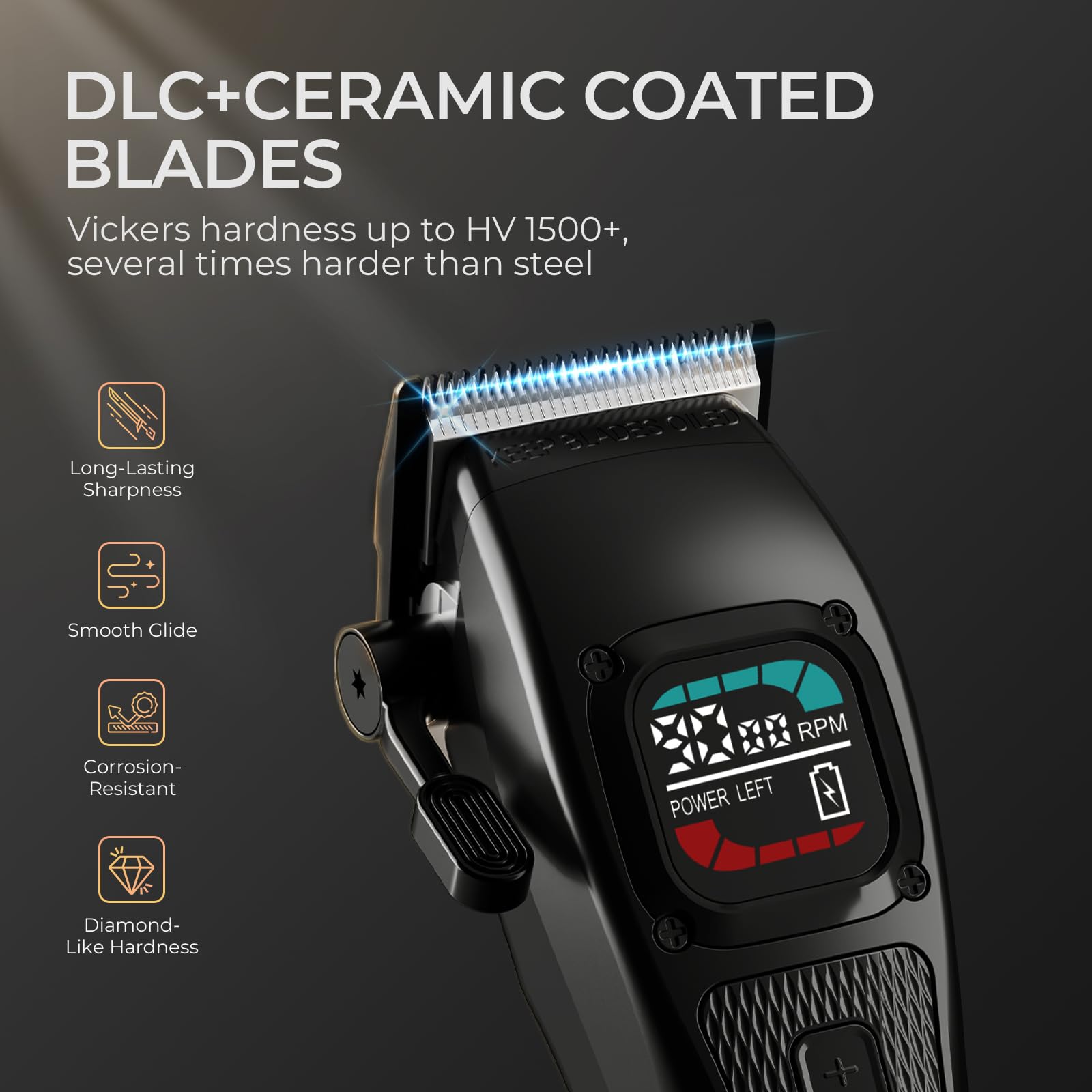 Ufree Professional Hair Clipper and Trimmer Set with DLC Blades